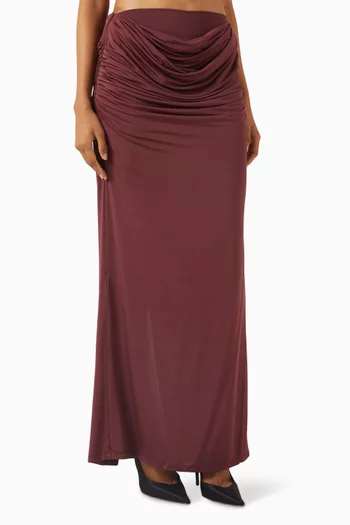 Raffy Draped Skirt in Jersey