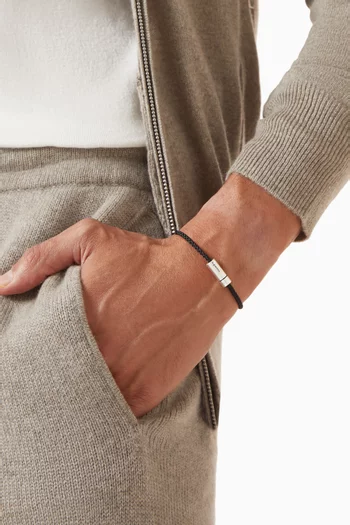 سوار ناتو بتصميم حبل فضة إسترلينية، 7 غرام