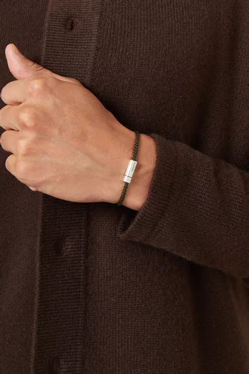 سوار ناتو بتصميم حبل فضة إسترلينية، 7 غرام