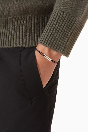 سوار جودرون بتصميم حبل محفور فضة إسترلينية، 1.7 غرام