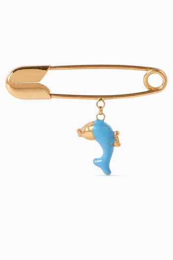 Dolphin Pin in 18kt Gold