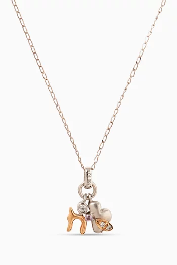 Charm Necklace in 18kt Gold
