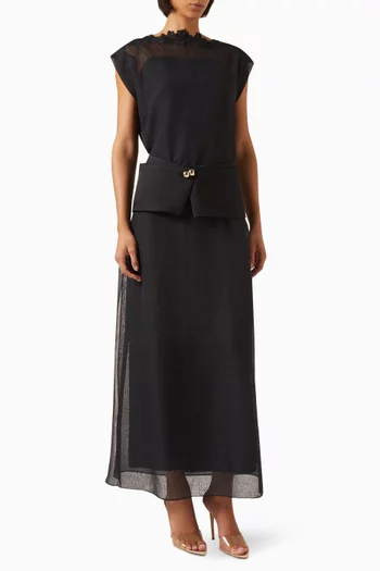 فستان آيفي بحزام