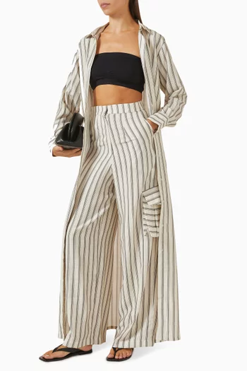 Hannah Striped Cargo Pants