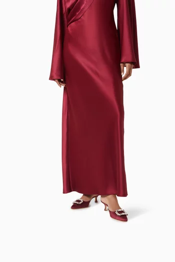 Mayjou 50 Mules in Satin