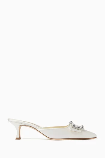 Mayjou 50 Mules in Satin