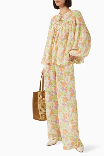 Sundance Pirate Top in Crepe Georgette