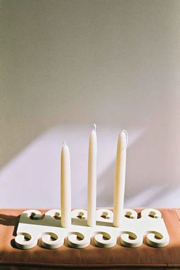 La Mer Candle Holder in Wrought Iron