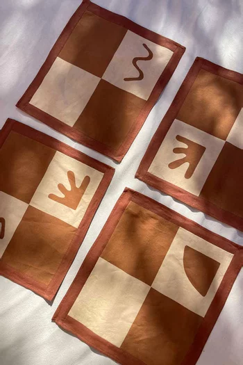 Sma Napkins in Cotton, Set of 4