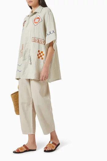 Unisex Rosemary Souvenir Shirt in Linen