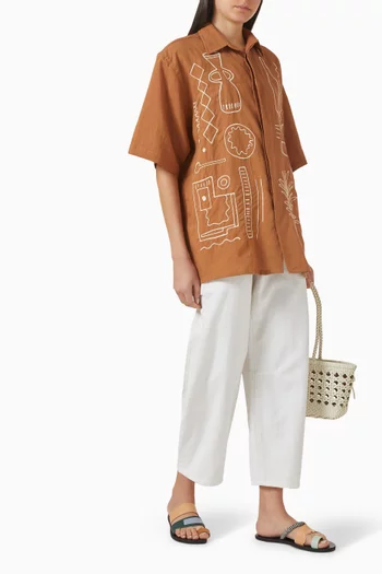 A Summer In Marrakech Shirt in Linen