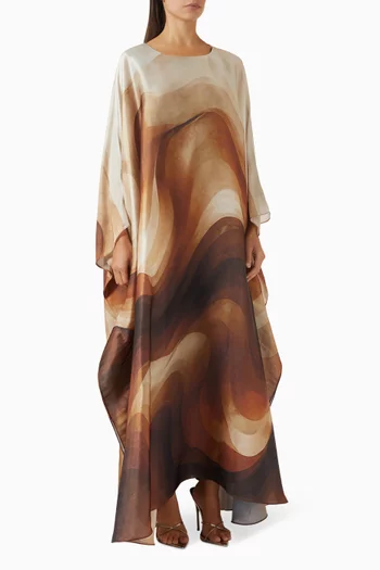 Printed Wave Kaftan