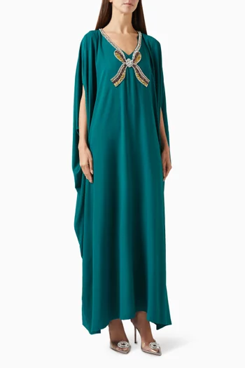Bow-embellished Kaftan