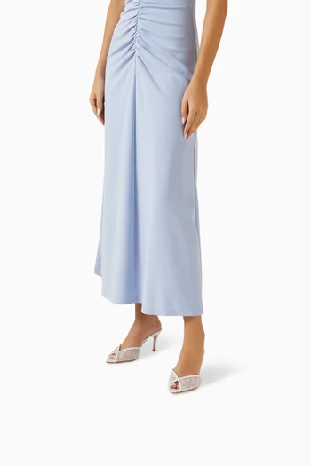 حذاء كاتي مفتوح من الخلف بكعب 75 مم دانتيل وستان