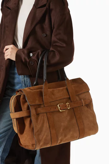The Dakota Tote Bag in Suede