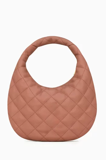 حقيبة إيكارينو مبطّنة جلد ماعز نابا