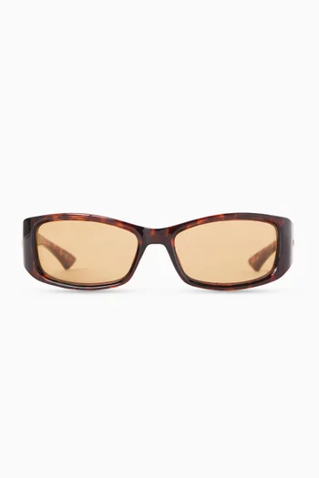 نظارة شمسية دو جور بإطار مستطيل بوليمر