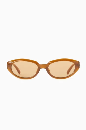 Le Bijou Oval Sunglasses in Polymer