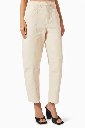 بنطال قصير بقصة ساق أسطوانية قنب