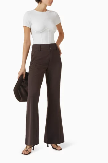 بودي سوت بتصميم مشد قماش سكوبا خفيف الوزن