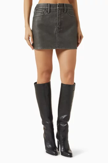 تنورة جود ناينتينز قصيرة جلد صناعي