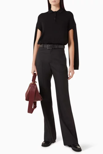 Polo Sweater in Merino-wool