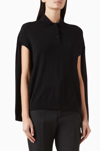 Polo Sweater in Merino-wool