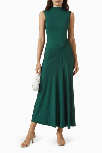 فستان مقسّم لأجزاء بدرابيه جيرسيه