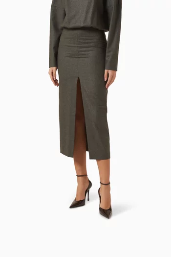 حذاء كلاسيك أنوك بكعب 105 مم جلد لامع