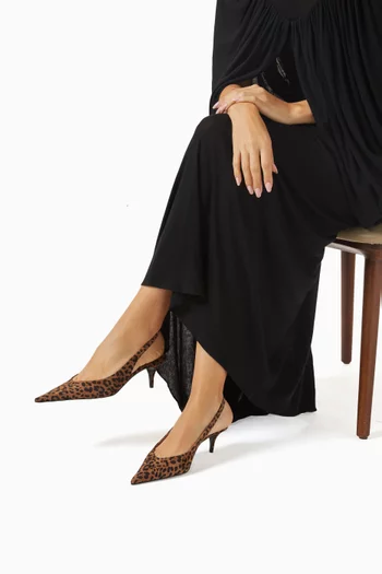 حذاء كلاسيك أنوك بسير خلفي شمواه بنقشة