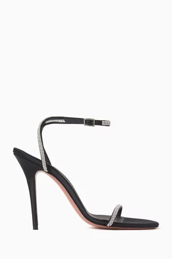 صندل باربرا مرصع بالكريستال بكعب 105 مم ستان