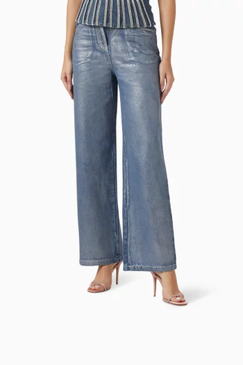 صندل باربرا مرصع بالكريستال بكعب 105 مم ستان