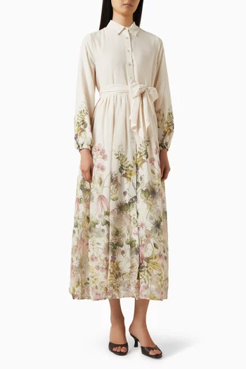 فستان ميوري بنمط قميص فيسكوز