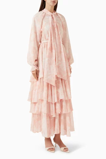 فستان لوس بطبقات متعددة شيفون