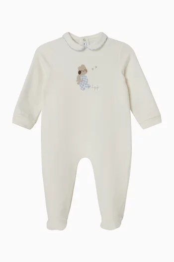 Puppy Collared Pyjama in Cotton