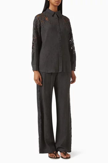 Embroidered Shirt & Pants Set