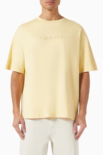 Relaxed Logo-embroidered T-shirt in Cotton-jersey
