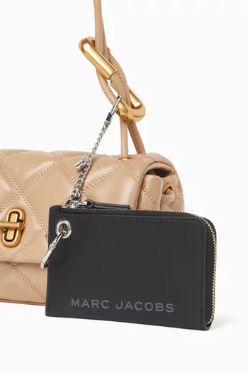 حلية حقيبة بتصميم محفظة عملات معدنية جلد