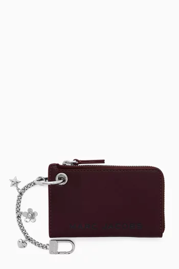 حلية حقيبة بتصميم محفظة عملات معدنية جلد