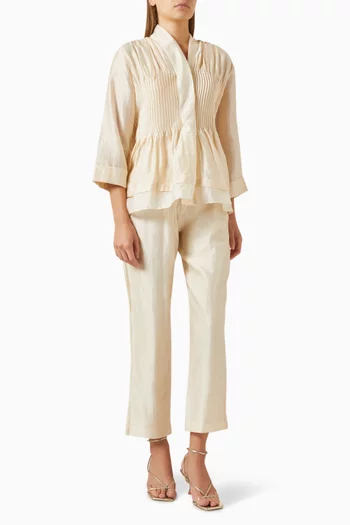 Embroidered Shirt & Pants Set