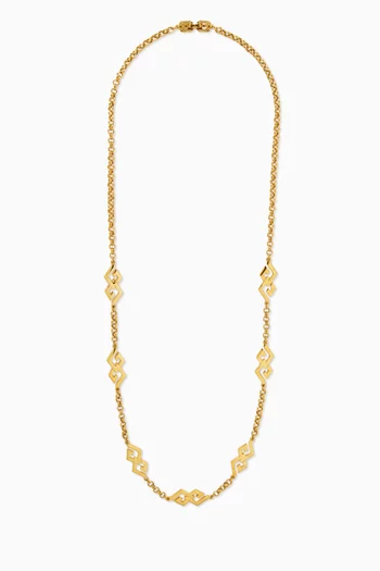 قلادة بتصميم سلسلة بشعار الماركة من الثمانينيات