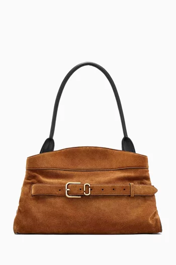 The Dakota Satchel Shoulder Bag in Suede