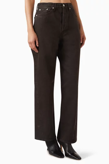 بنطال جينز فيساد دينم بقصة ساق مستقيمة