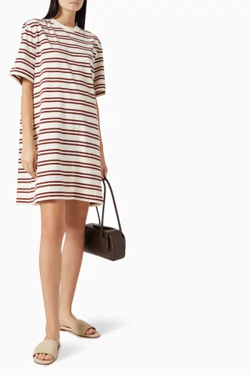 Striped T-shirt Dress in Cotton
