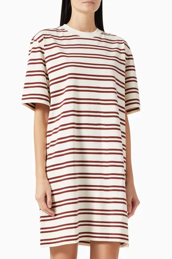 Striped T-shirt Dress in Cotton