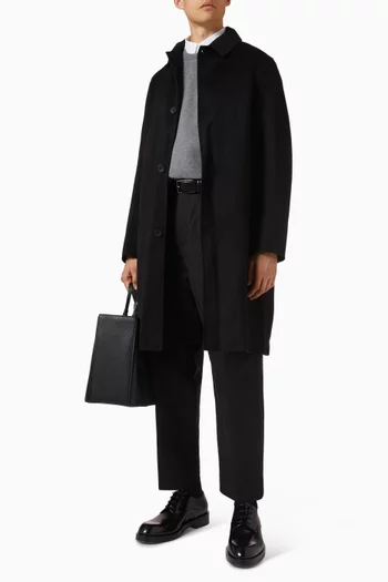 Car-style Coat in Wool