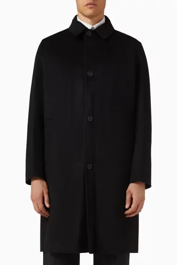Car-style Coat in Wool