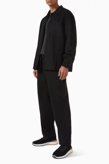 قميص بنمط جاكيت صوف