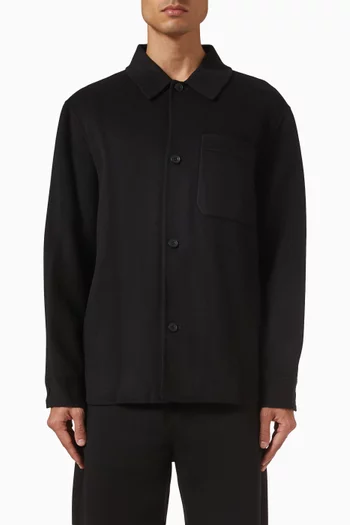 قميص بنمط جاكيت صوف