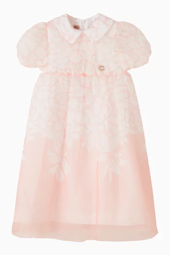 Floral-print Dress in Organza